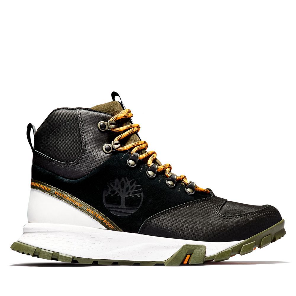 Botas de Montaña Timberland Argentina Hombre - Garrison Trail Waterproof Altas - Negras/Verde Oliva